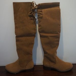 Knee High Faux Suede Boots